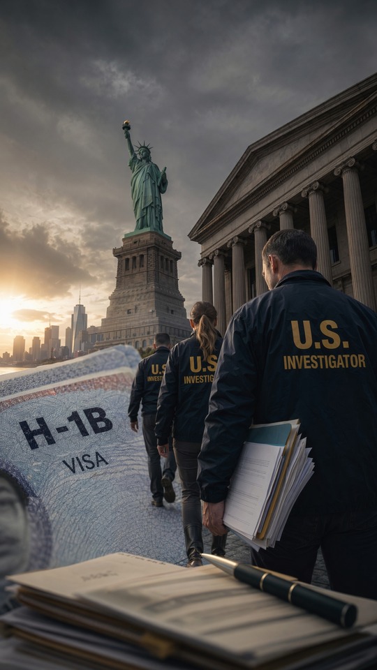 Investigación de Visa H-1B - Fondo 4K para Celular