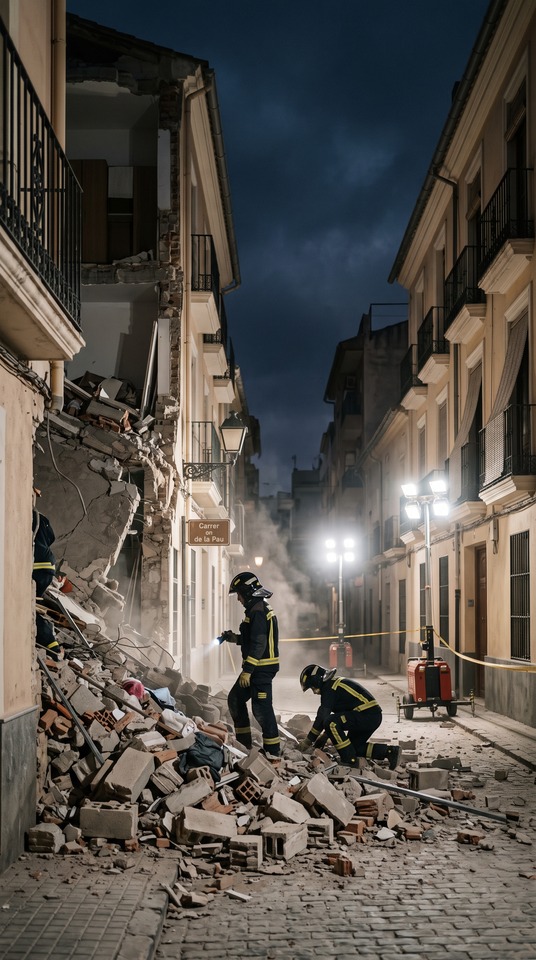 Benetússer Building Collapse Scene - 4K Wallpaper