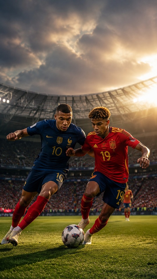 Frankreich vs Spanien Prognose - HD Hintergrundbild
