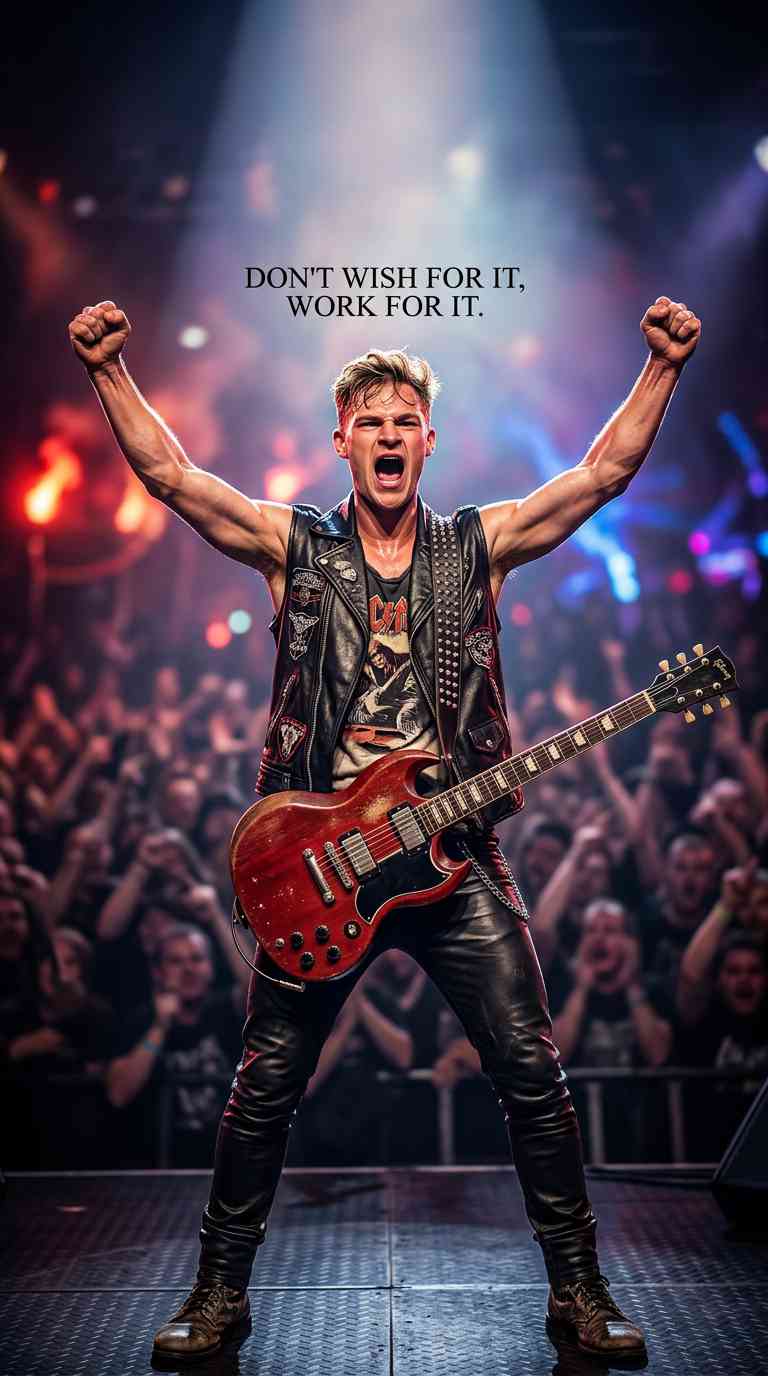 Motivations Rockstar Musiker - 4K Wallpaper