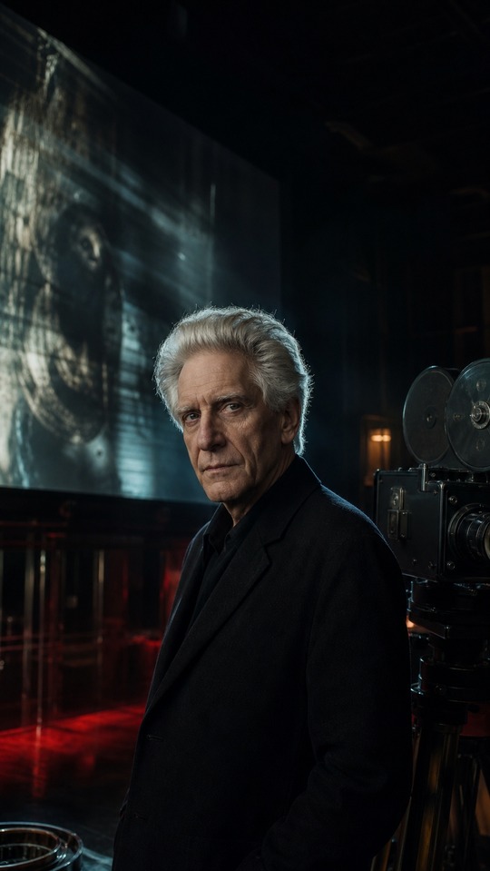 David Cronenberg Cinematic Realism - 4K Wallpaper