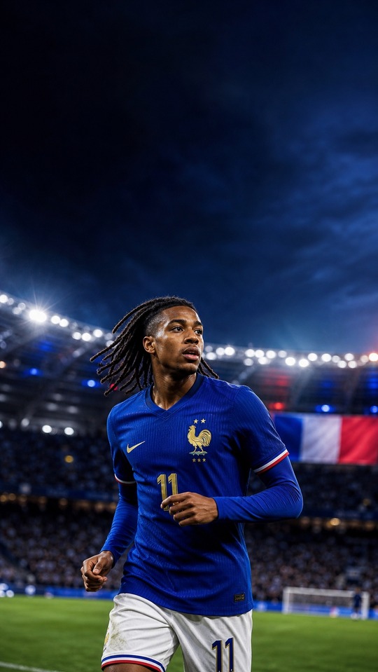 Michael Olise France National Team #11 - 4K Wallpaper