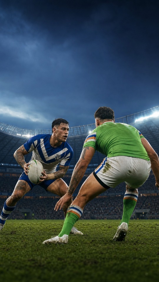 Bulldogs vs Raiders Matchup - 4K Sports Wallpaper