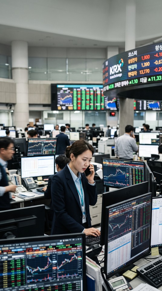 Escena de Trading en Corea del Sur - Fondo 4K