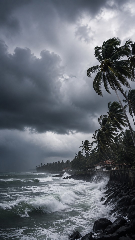 Tormenta en la Bahía de Bengala - Fondos 4K HD