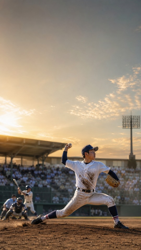 Kanagawa High School Baseball - Cinematic Pitcher 4K Wallpaper