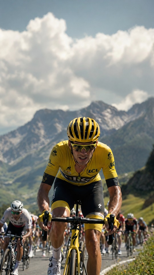 Tour de France Heute - Yellow Jersey 4K Wallpaper