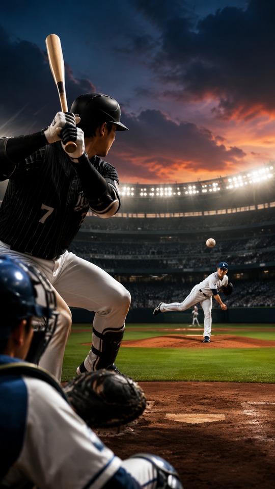 Seibu vs. Lotte - 4K Baseball Handy Hintergrund