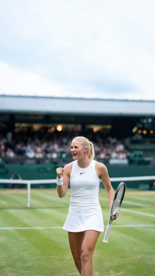 Marta Kostyuk Tennis Celebration - 4K Wallpapers