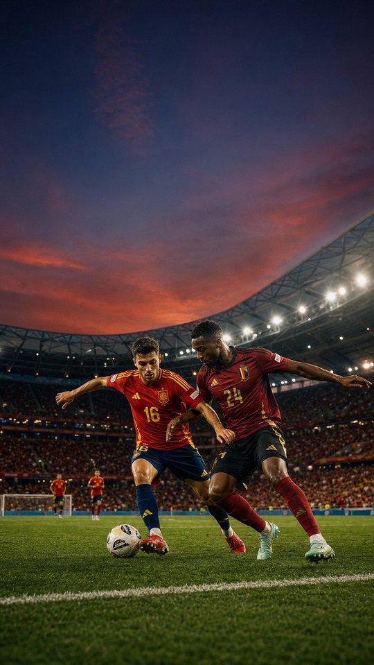 espanha x bélgica: Spain vs Belgium - 4K Mobile Wallpaper