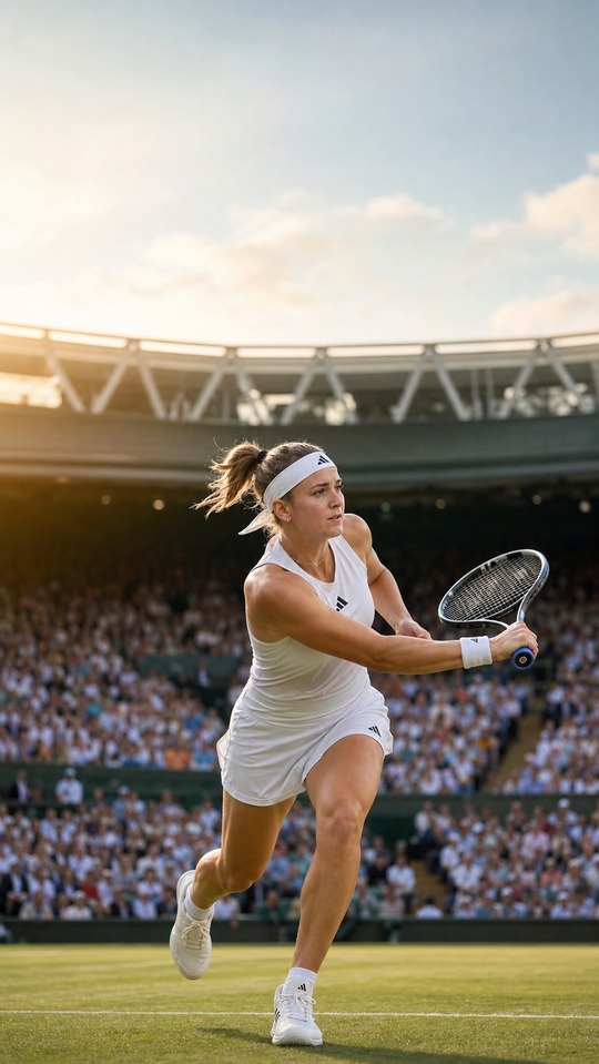 Karolína Muchová Wimbledon 4K Wallpaper