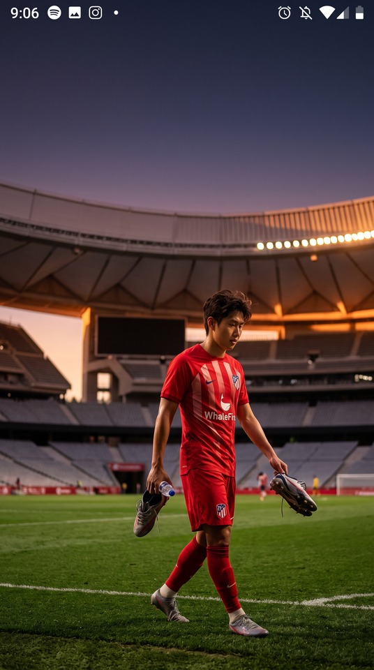 Lee Kang-in Atletico Madrid - 4K Sports Wallpaper