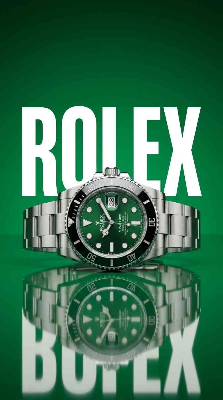 Rolex Submariner Green Luxury - 4K Wallpapers