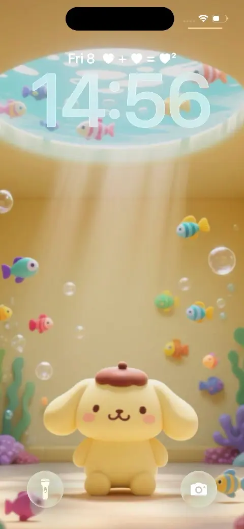 Pompompurin Unter Wasser 3D - 4K Wallpaper