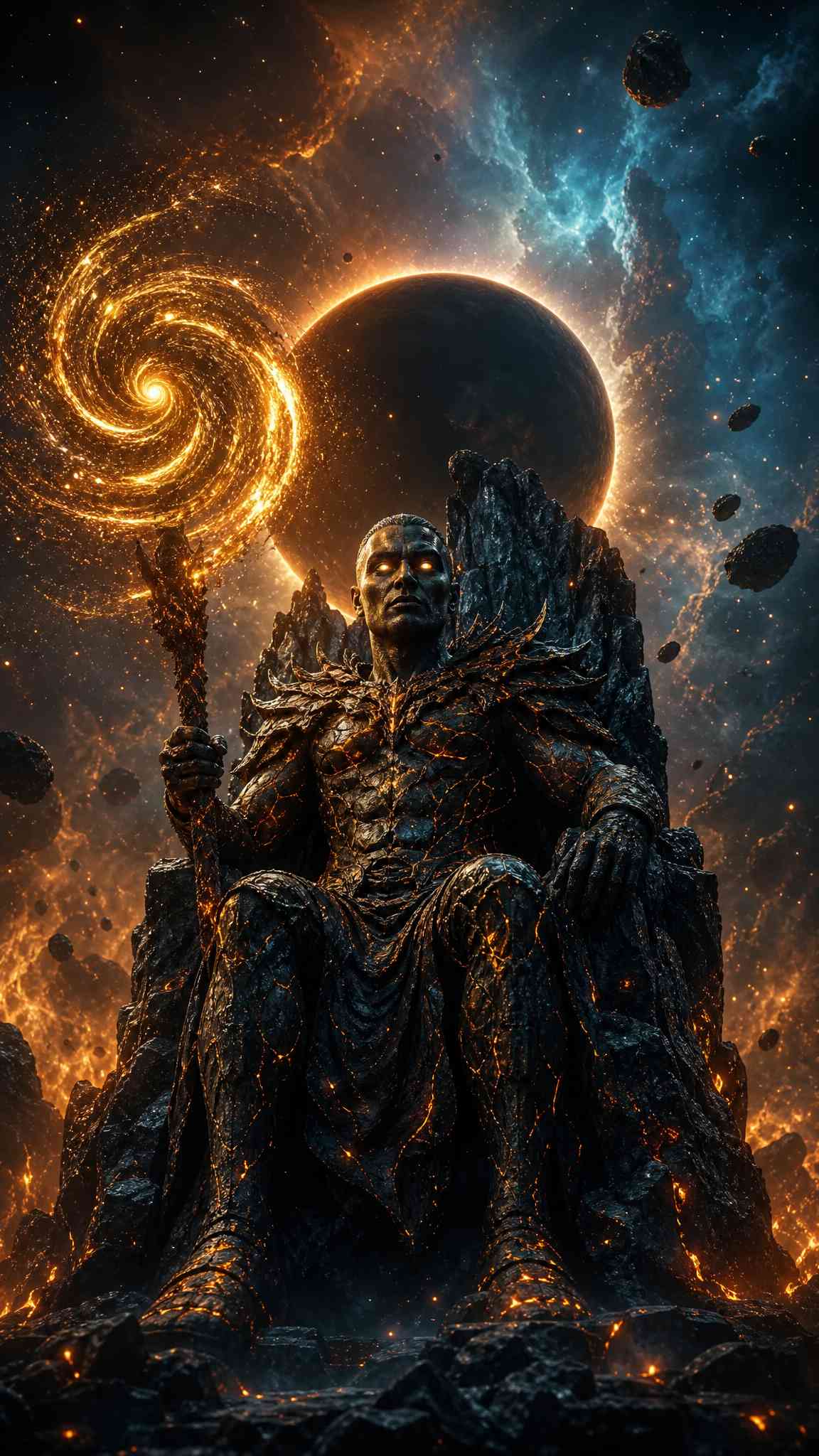 Cosmic God Celestial Throne - 4K Wallpaper