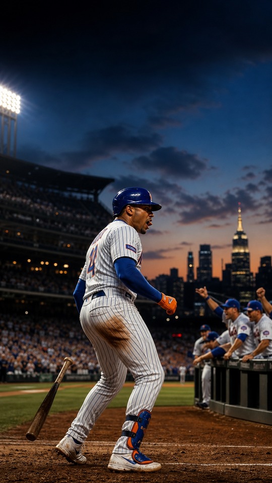 New York Mets Victory Celebration - 4K Mobile Wallpaper