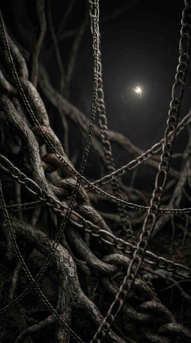 Mystical Chains & Ancient Roots - 4K Aesthetic Background
