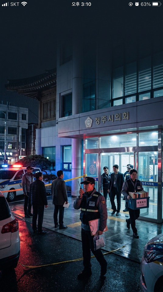 Cheongju City Councilor Investigation Raid - 4K Wallpaper