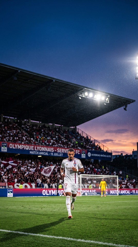 Lyon Servette Match Action - 4K Football Wallpaper