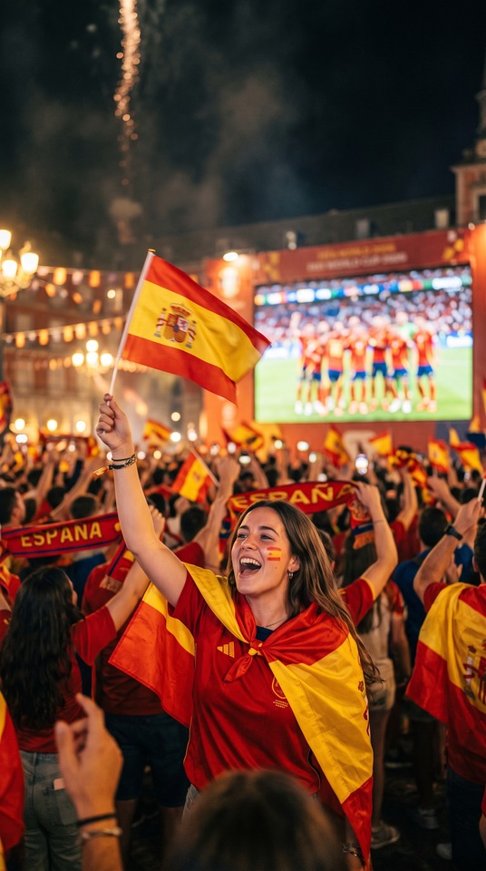 FIFA World Cup Spain Victory - 4K Phone Wallpaper