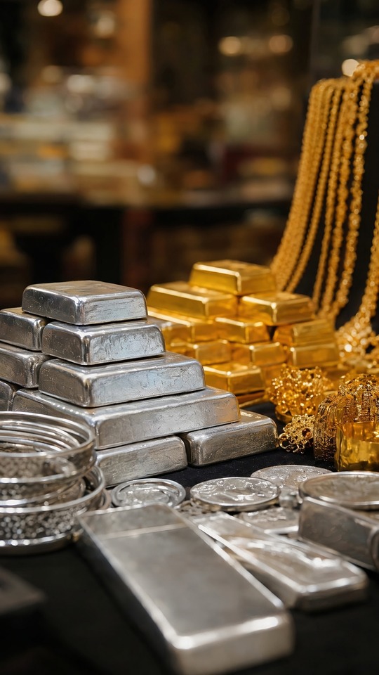 Sona Gold and Silver Ingots - 4K Lock Screen