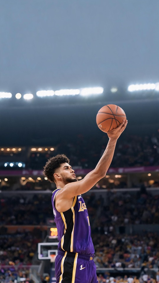 Robbie Avila Lakers Shooting - 4K Wallpaper & Lock Screen