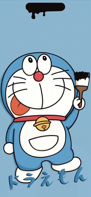 Doraemon Style Peintre - Fond d'écran 4K
