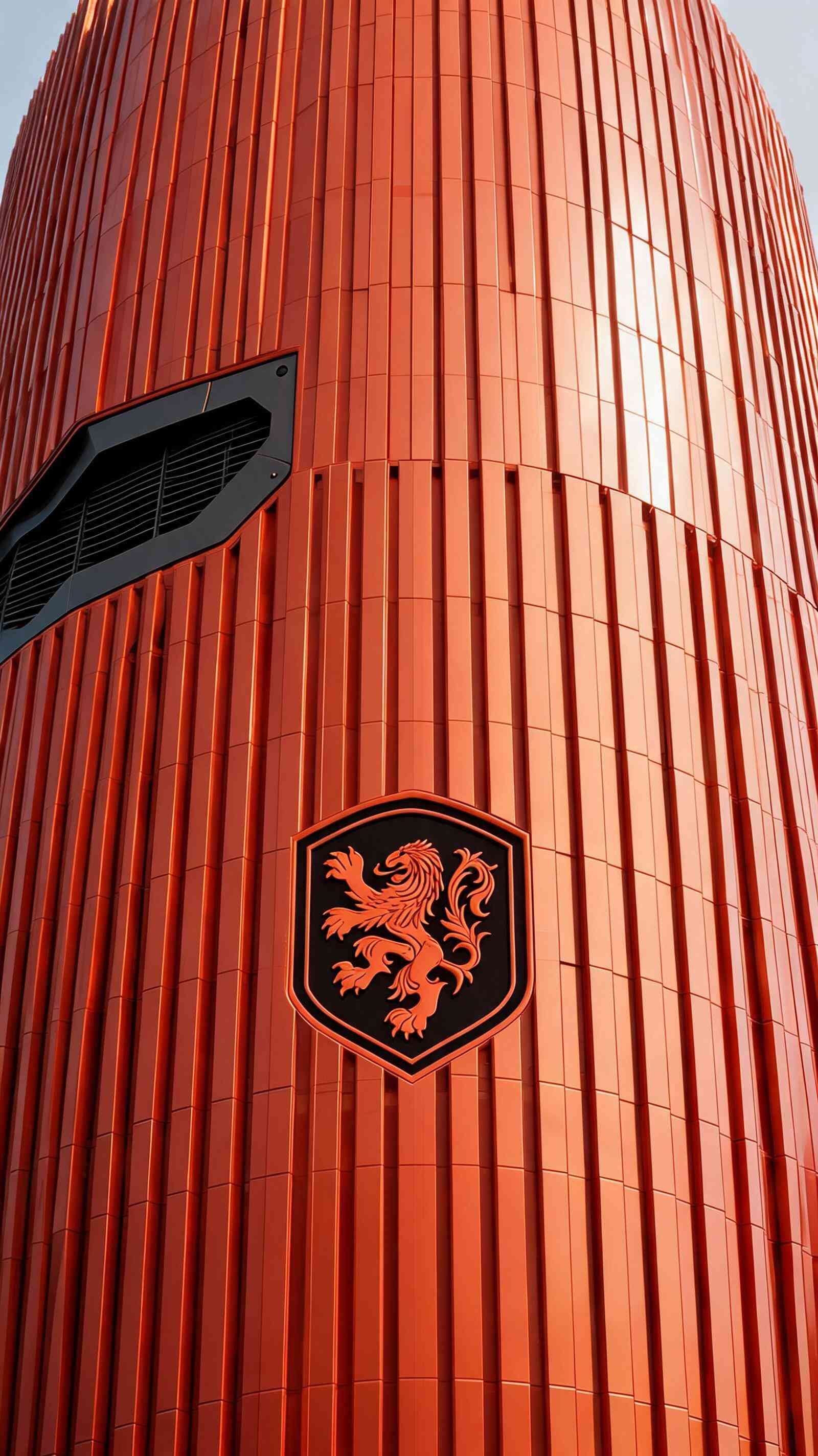 Architecture Lion Orange - Fond d'écran 4K