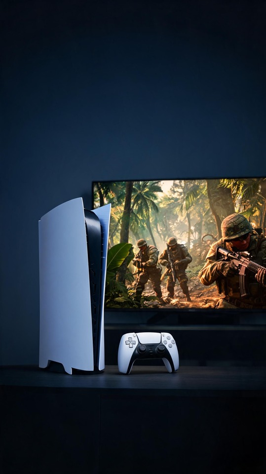 PlayStation 5 Cinematic Setup - 4K Wallpaper
