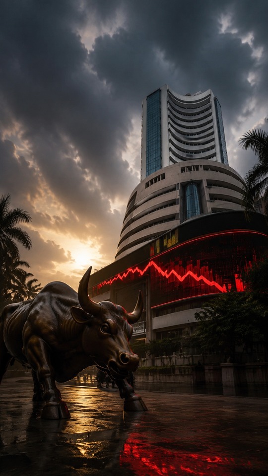 Sensex Moneycontrol BSE Bull - 4K Phone Background