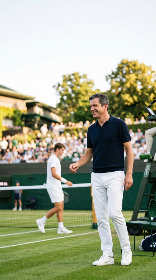 Tim Henman Classic Tennis Style - 4K Phone Background