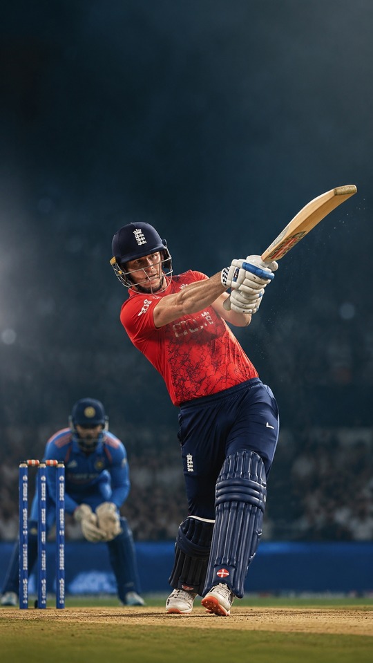 Will Jacks England T20 Action - 4K Wallpaper