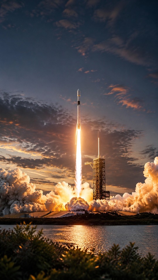 SpaceX 火箭發射 - 4K 手機桌布