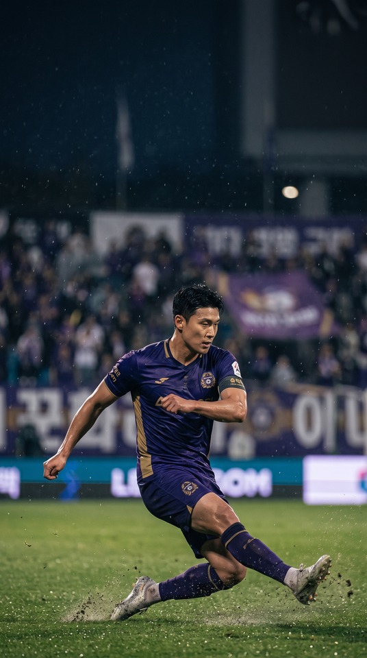 FC Anyang Soccer Defender Action - 4K Lock Screen