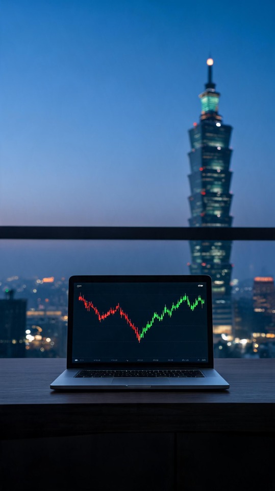 Japan Stock Market Candlestick Chart - 4K Phone Wallpaper