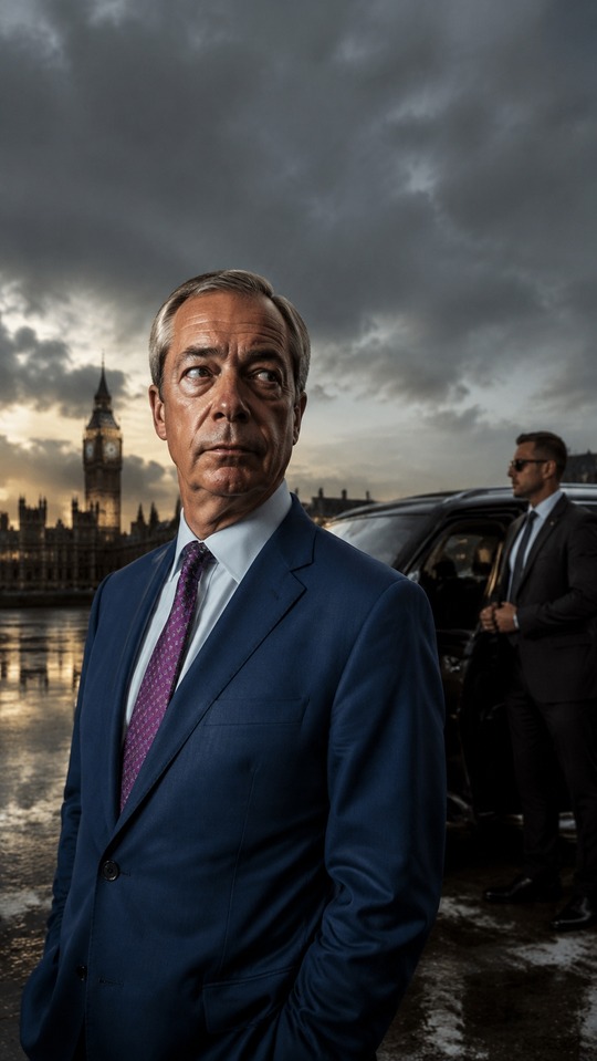 Nigel Farage Security Detail Refusal - 4K Wallpaper