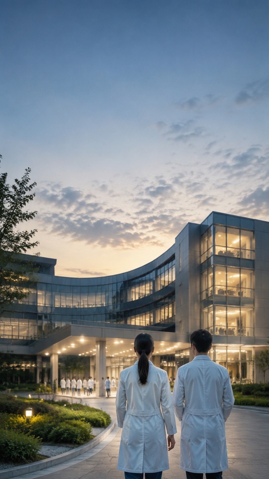 Modernes Krebszentrum & Krankenhaus - 4K Bilder
