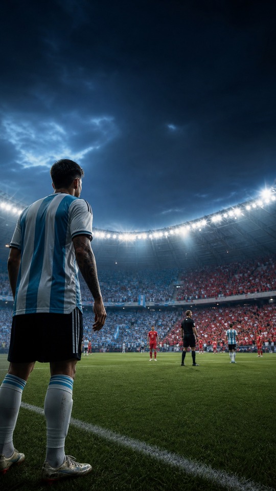 Argentinien vs Schweiz - 4K Fußball Wallpaper