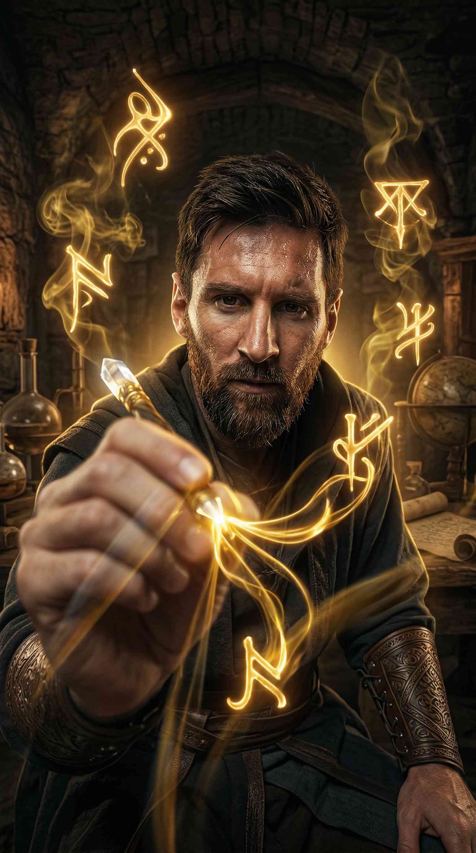 Lionel Messi Magier - 4K Handy Wallpaper