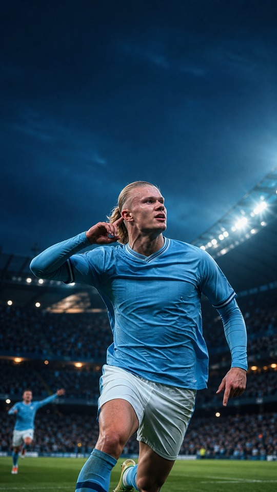 Erling Haaland Manchester City - Fondo 4K para Celular