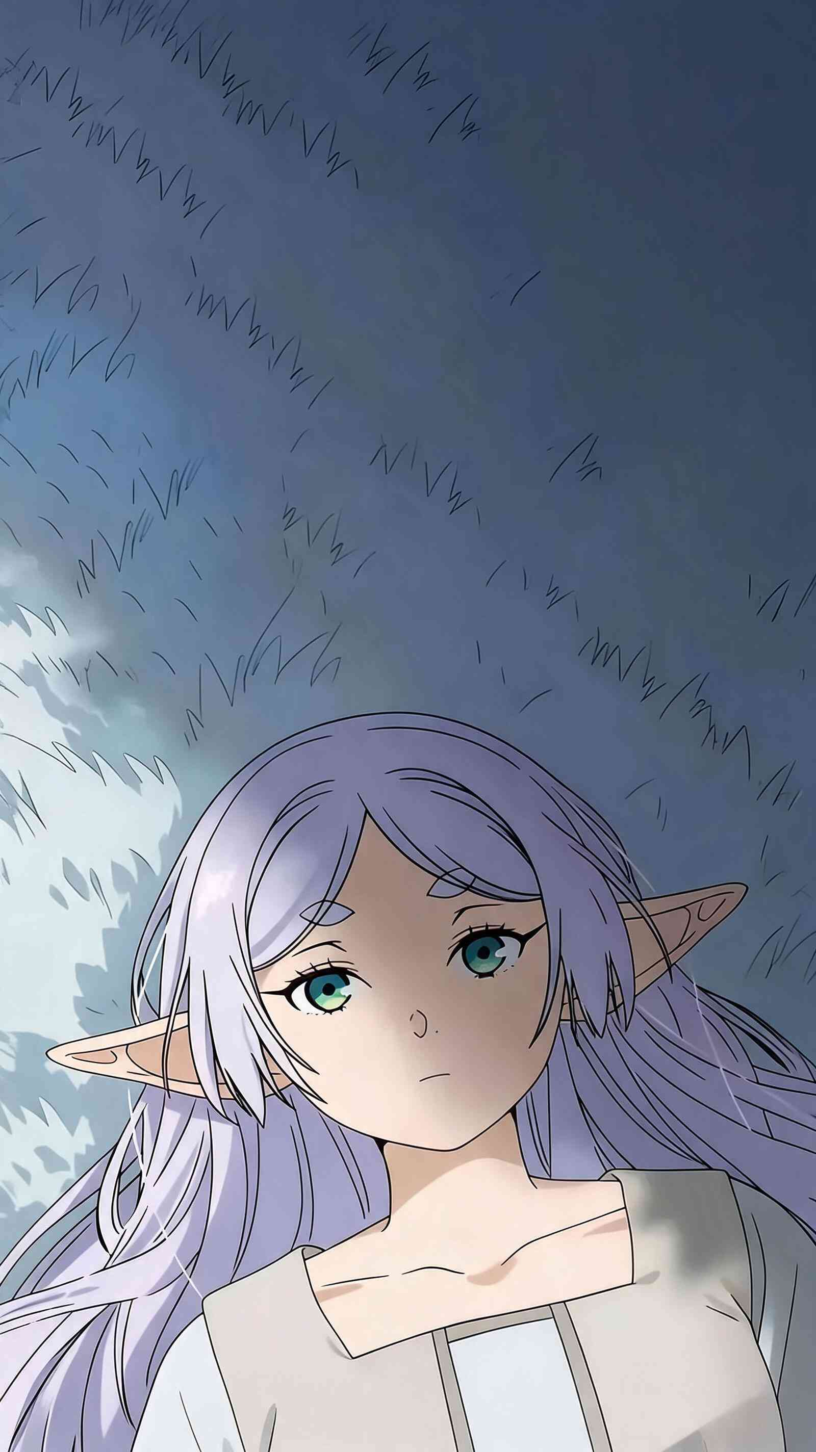 Frieren 4K Elfchen Hintergrundbild für Handy