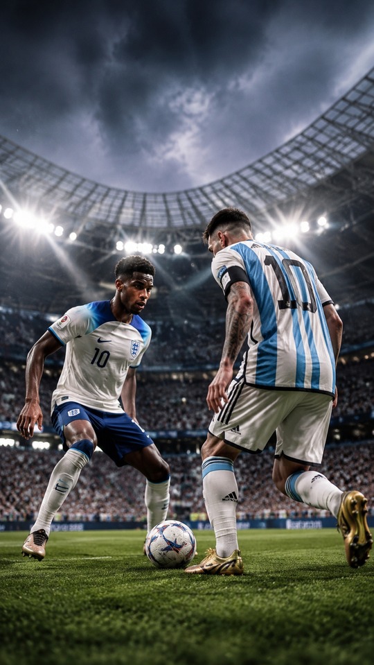 anglia argentyna Fußball Match - 4K Hintergrundbild