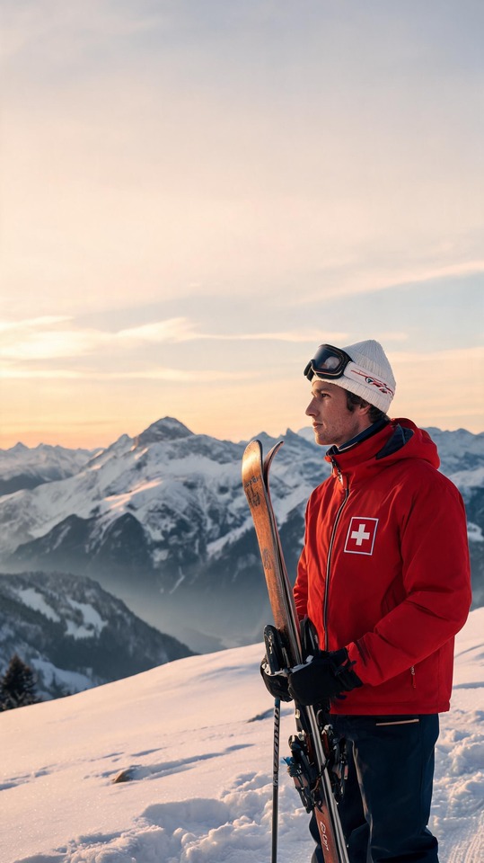 Roland Collombin Schweizer Ski-Legende - 4K Wallpaper