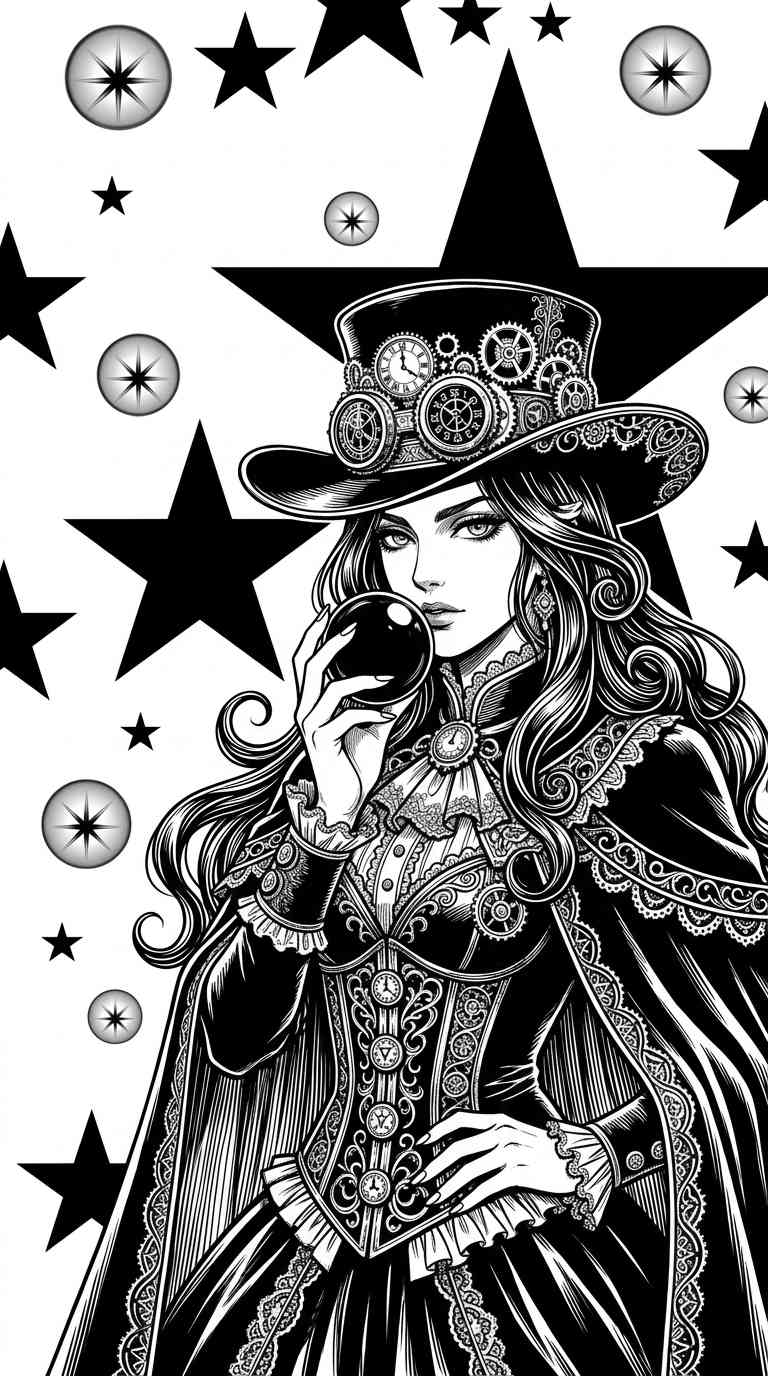 Bruja Steampunk Gótica - 4K Fondos para Celular