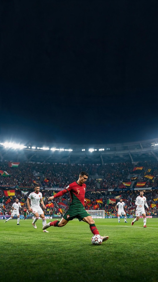Portugal vs Spain World Cup 2026 - Ronaldo 4K Wallpaper