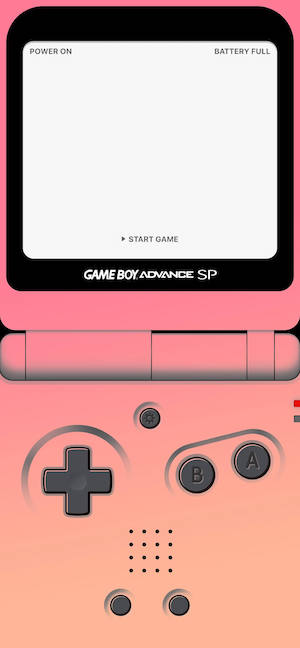 Game Boy Advance SP Rosa - Fondo 4K para Celular