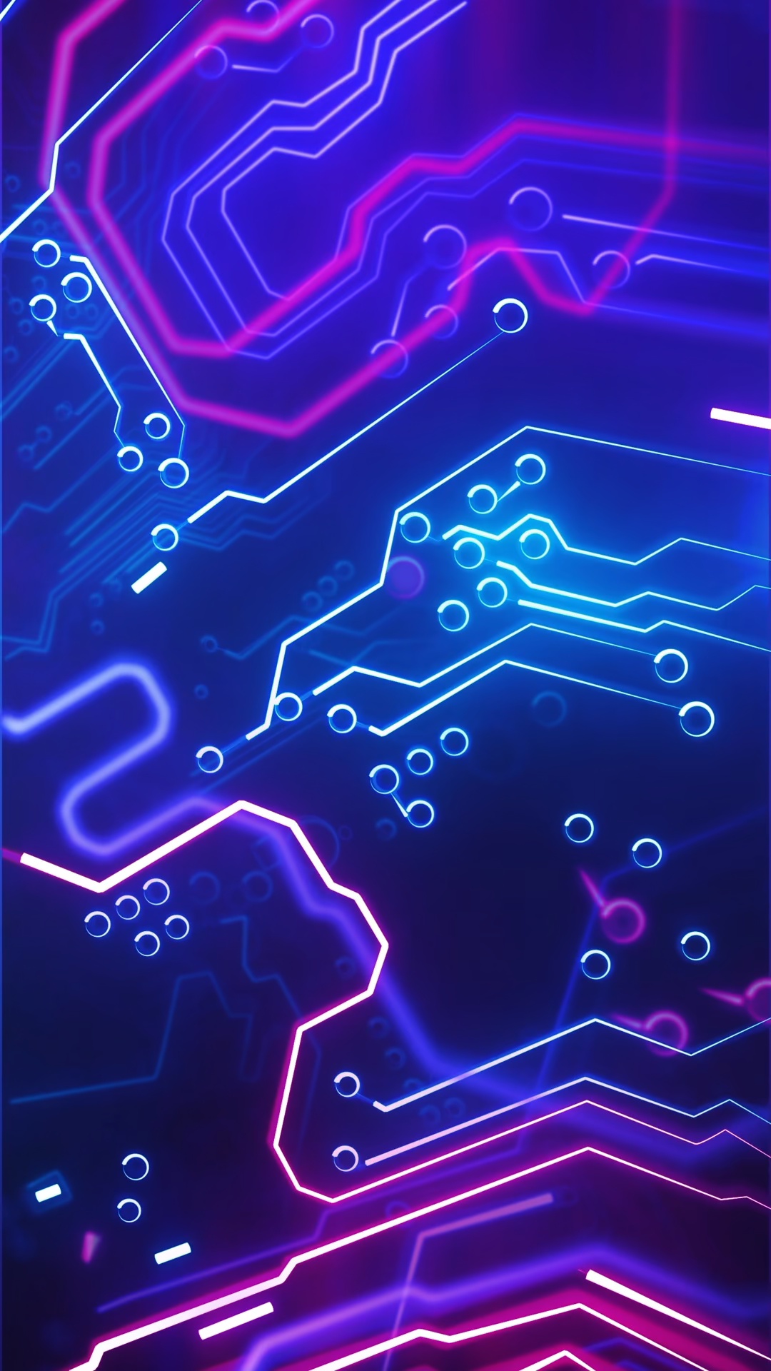 Neon Cyberpunk Tech - Live Wallpaper