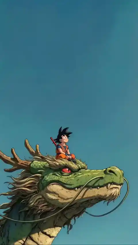 Goku y Shenlong - Fondo en Movimiento