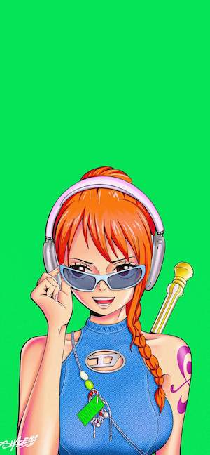 Nami One Piece Streetwear - 4K Wallpaper & Lock Screen