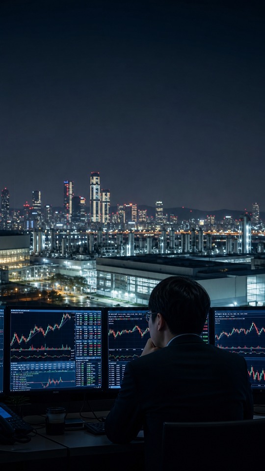 KOSPI Market Data Analytics - 4K Phone Background